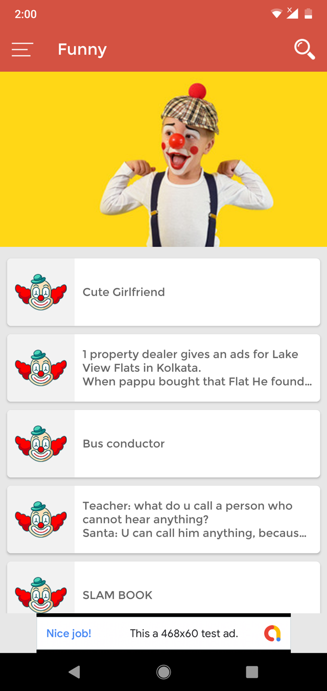 Android Jokes App (Funny, Comedy, Laughing App, Chutkule, Joke, humour